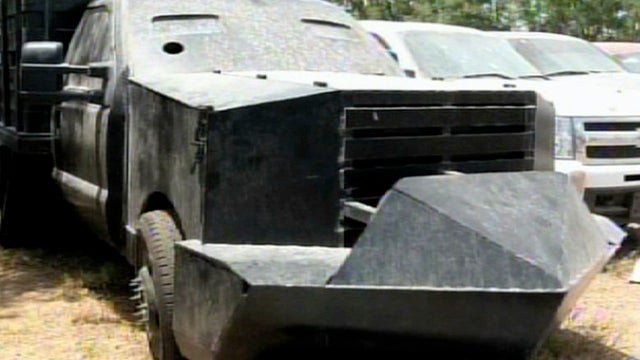 Mexico's Defense Department, SEDENA released this image of a makeshift truck after it was seized June 4, 2011.   