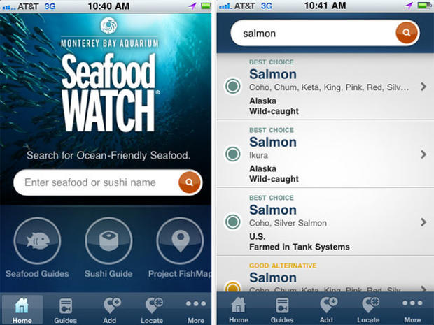 Monterey Bay Aquarium's Seafood Watch app  