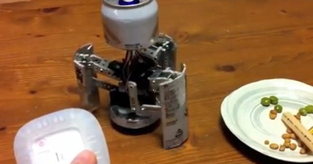 Cool beer can robot CBS News