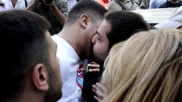 Italian mobster's kiss 