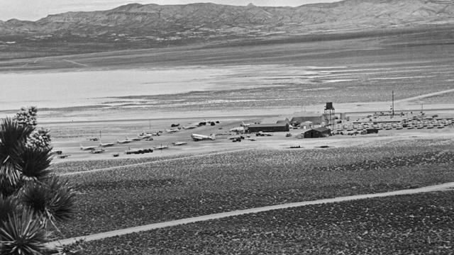 View of Area 51, from hills surrounding it 