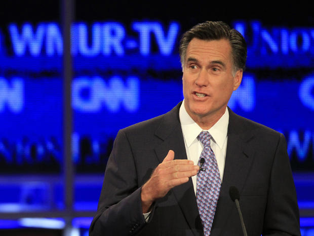 Mitt Romney participates in New Hampshire Republican presidential debate 