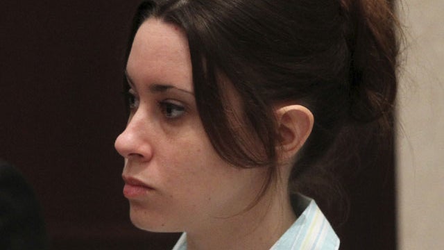 Casey Anthony stares after a spectator interrupts during jury selection in her trial at the Pinellas County Criminal Justice Center in Clearwater, Fla. Friday, May 20, 2011. Anthony is accused of killing her 2-year-old daughter Caylee in 2008. (AP Photo/G 