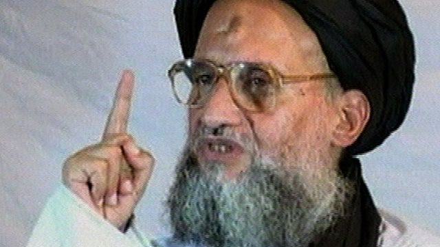 This image made from videotape posted on the Internet on Wednesday, Dec. 7, 2005 shows al-Qaida's then deputy leader, Ayman al-Zawahri.  