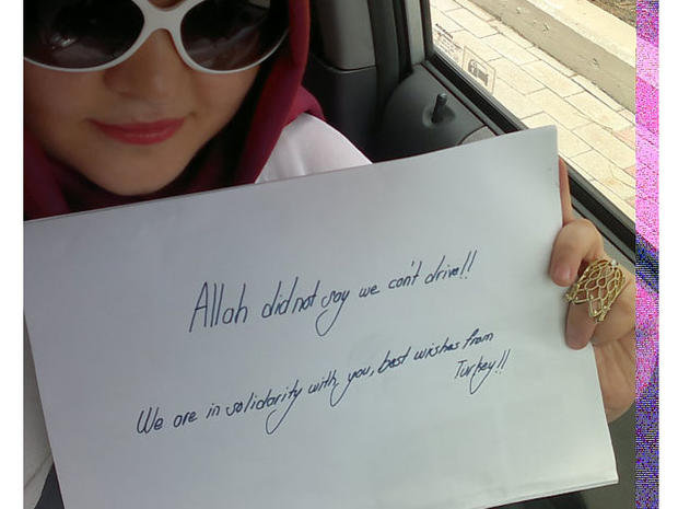 Supporting Saudi women driving 