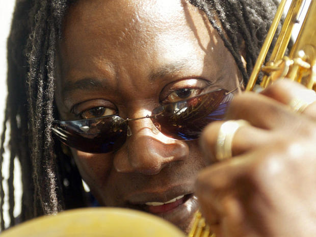 Clarence Clemons poses for a photo during an interview at his Singer Island, Fla. home on Jan. 29, 2003.  