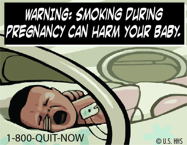 Smoking during pregnancy can harm your baby 