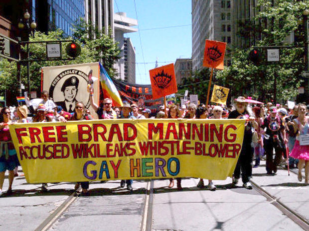 Bradley Manning gay pride 