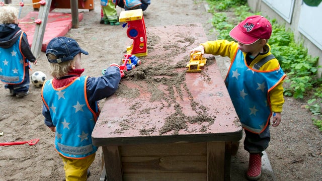 Children at Egalia preschool in Sweden 