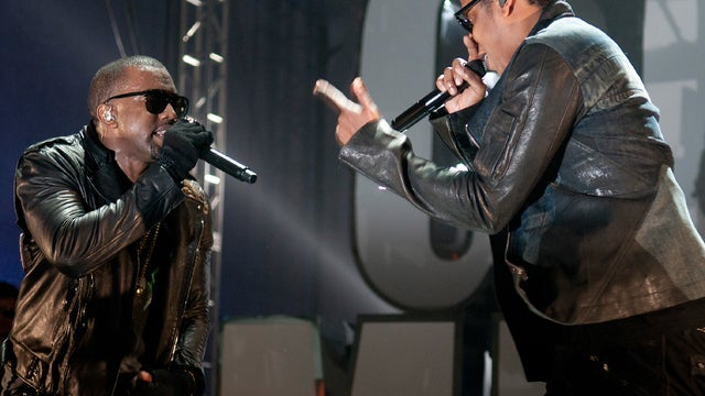 Kanye West and Jay-Z performing during VEVO Presents: G.O.O.D. Music at VEVO Power Station in Austin, Texas on March 19. 