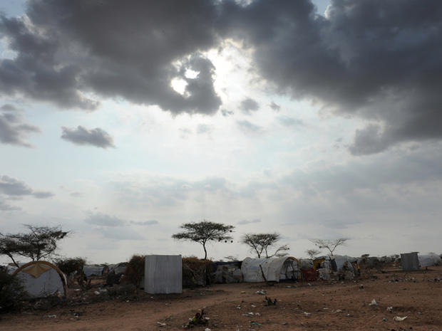 Tents line up the semi-arid plains outside the official boundaries of Dadaab  