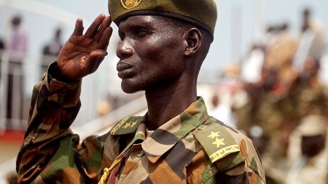 South Sudanese soldier 