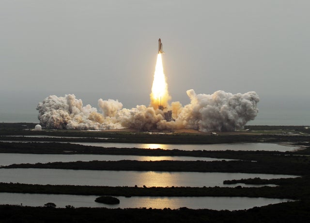 The space shuttle Atlantis 