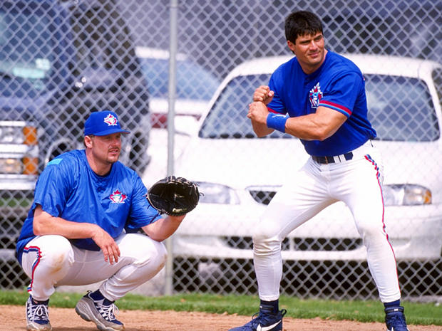 Jose Canseco and Roger Clemens 