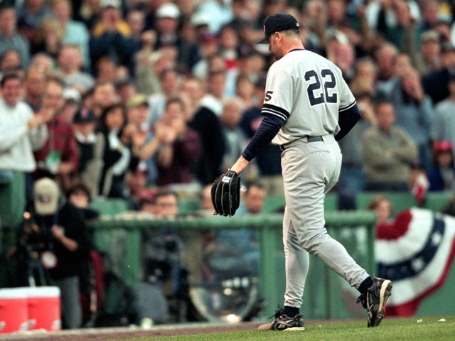 New York Yankees walks off the field 