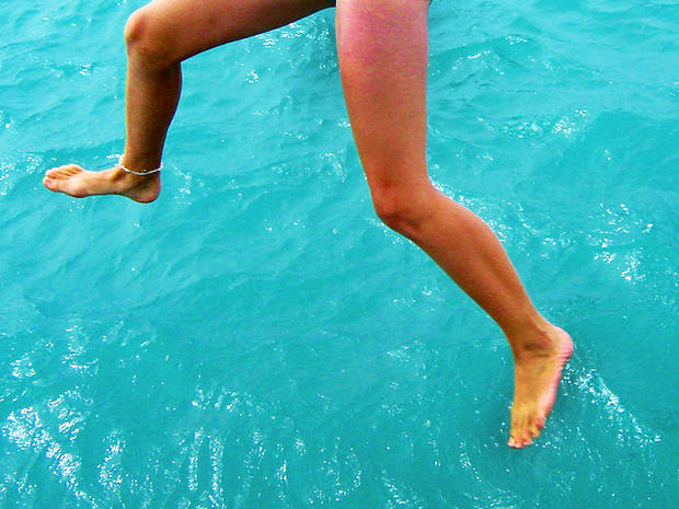 jumping in water, swimming, risk, jump, summer, courage, danger, adventure 