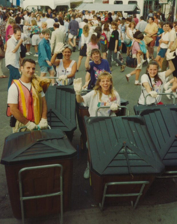 Ann Arbor Art Fair garbage team 