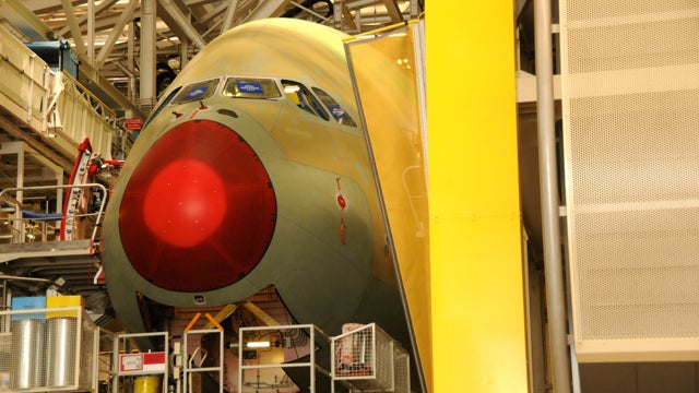 A380 nose section 