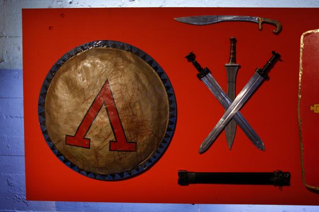 Spartan shield, Greek Kopis, Chinese broadsword 