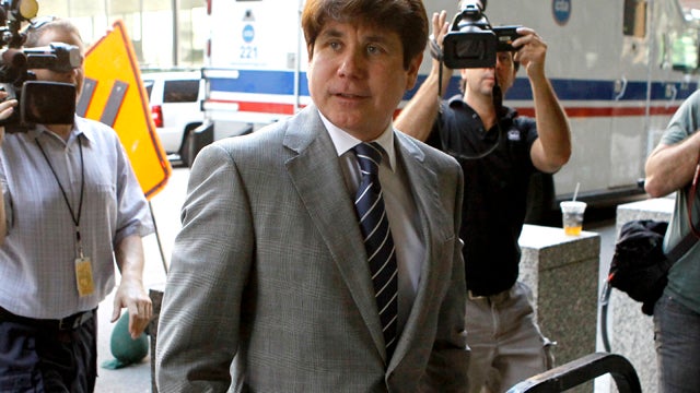 Former Illinois Gov. Rod Blagojevich arrives at a federal courthouse for a hearing in Chicago July 15, 2011. It is Blagojevich's first time in court since a jury convicted him of multiple corruption counts in June. Judge James Zagel warned Blagojevich tha 