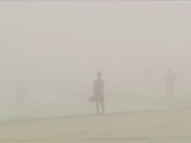 Chicago Beaches Closed Due To Fog 