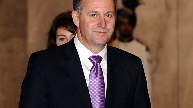 New Zealand Prime Minister John Key arrives during a welcome ceremony at the Indian Presidential Palace in New Delhi June 28, 2011. 