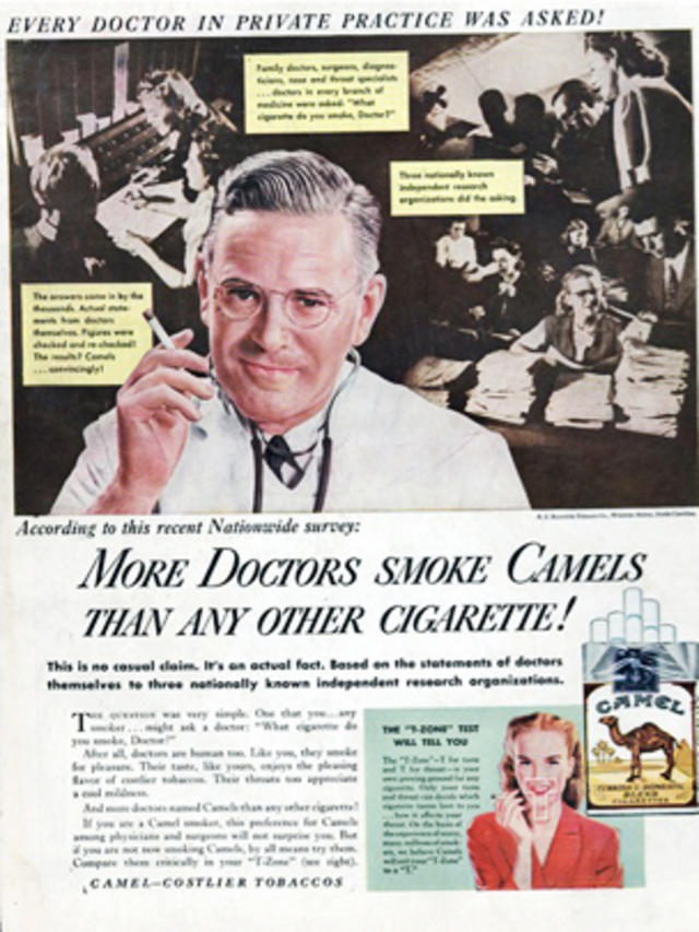 Blowing smoke: Vintage ads of doctors endorsing tobacco