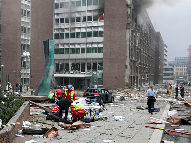 Explosion in Oslo Norway 
