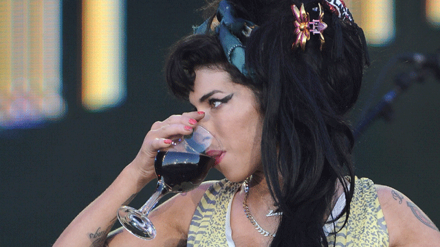 Amy Winehouse performs  on July 4, 2008, near Madrid. 