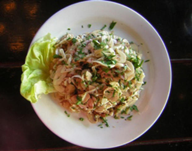 9/21 Food &amp; Drink - Cafe Bernardo - Mushroom Salad 
