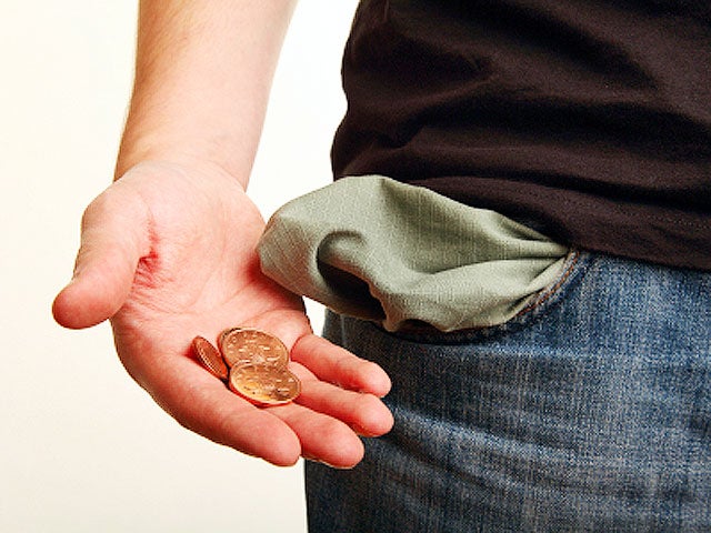 no money, poor, empy pocket, broke, stock, 4x3 