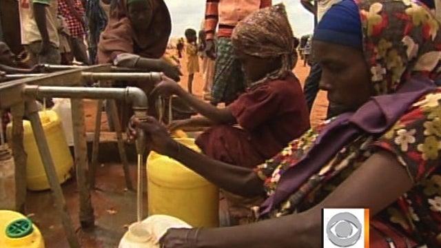 Somali refugees in Dadaab refugee camp in Kenya on Aug. 7, 2011. They fled there form famine and war in their native land. 