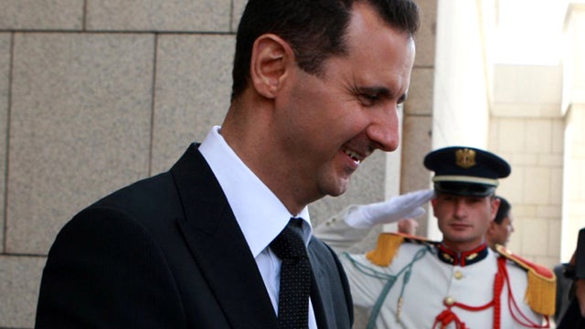 Syrian President Bashar al-Assad is seen May 14, 2009, in Damascus, Syria. 