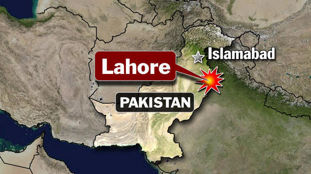 Lahore, Pakistan map 