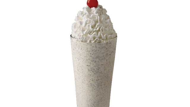 unhealthy frozen drink, chick-fil-a, milkshake, cookies and cream 