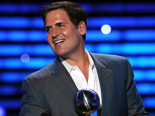Dallas Mavericks owner Mark Cuban accepts the award for best team at the 2011 ESPY Awards at Nokia Theatre L.A. Live July 13, 2011, in Los Angeles. 