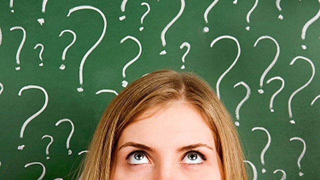 questioning, wondering, asking, question marks, confused, thinking, chalkboard, blackboard, stock, 4x3 