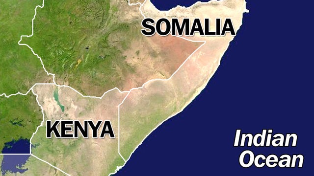 Purportedly the body of a slain French commando killed in Somalia 