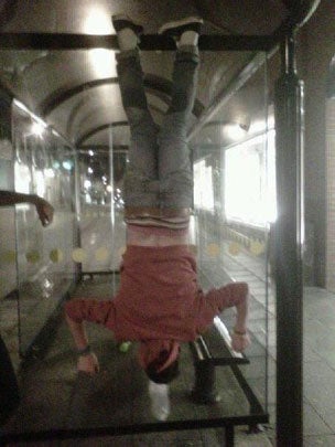 LOL-worthy "batman-ing" photos, it's the new "planking" 
