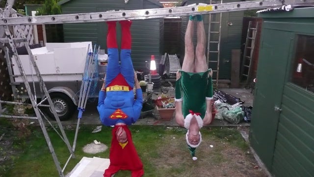 LOL-worthy "batman-ing" photos, it's the new "planking" 