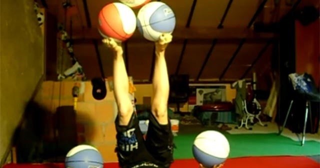 Acrobat Selyna Bogino's incredible juggling skills CBS News