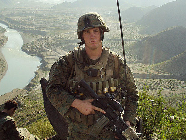 In this undated photo released by the U.S. Marines, Sgt. Dakota Meyer poses for a photo while deployed in support of Operation Enduring Freedom in Ganjgal Village, Kunar province, Afghanistan. 