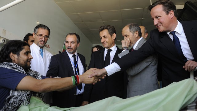 U.K. and French leaders visit Tripoli 