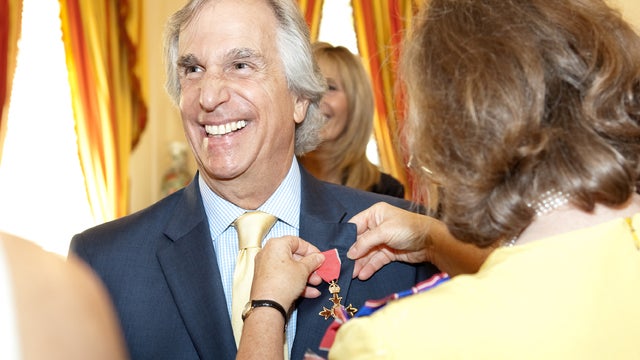 Henry Winkler presented OBE 