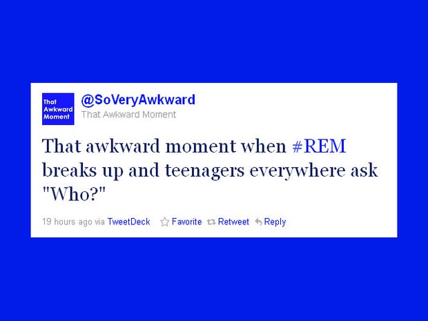 The day after: REM splits, tweeters react 