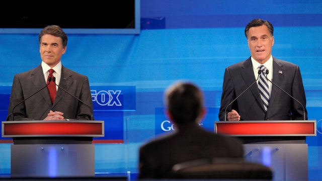 Mitt Romney and Rick Perry 