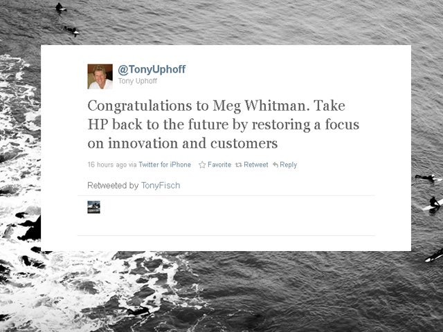 Meg Whitman supporters tweet 