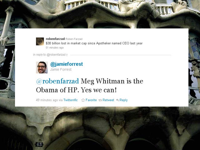 Meg Whitman supporters tweet 