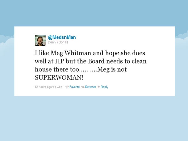 Meg Whitman supporters tweet 