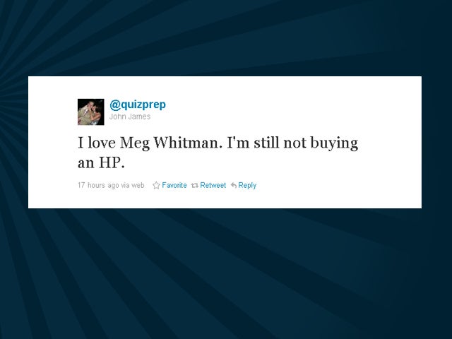 Meg Whitman supporters tweet 